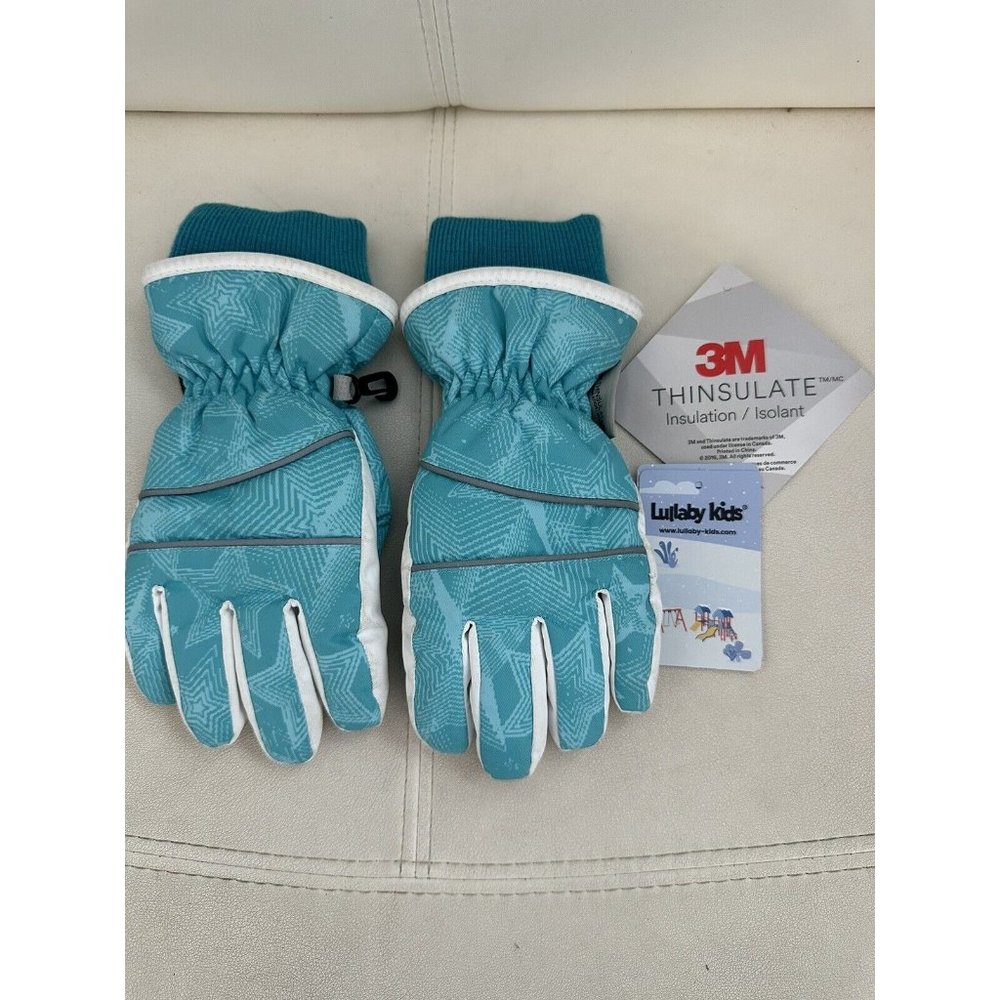 3M Thinsulate Kids Winter Gloves Size Small Color Aqua Girls NWT